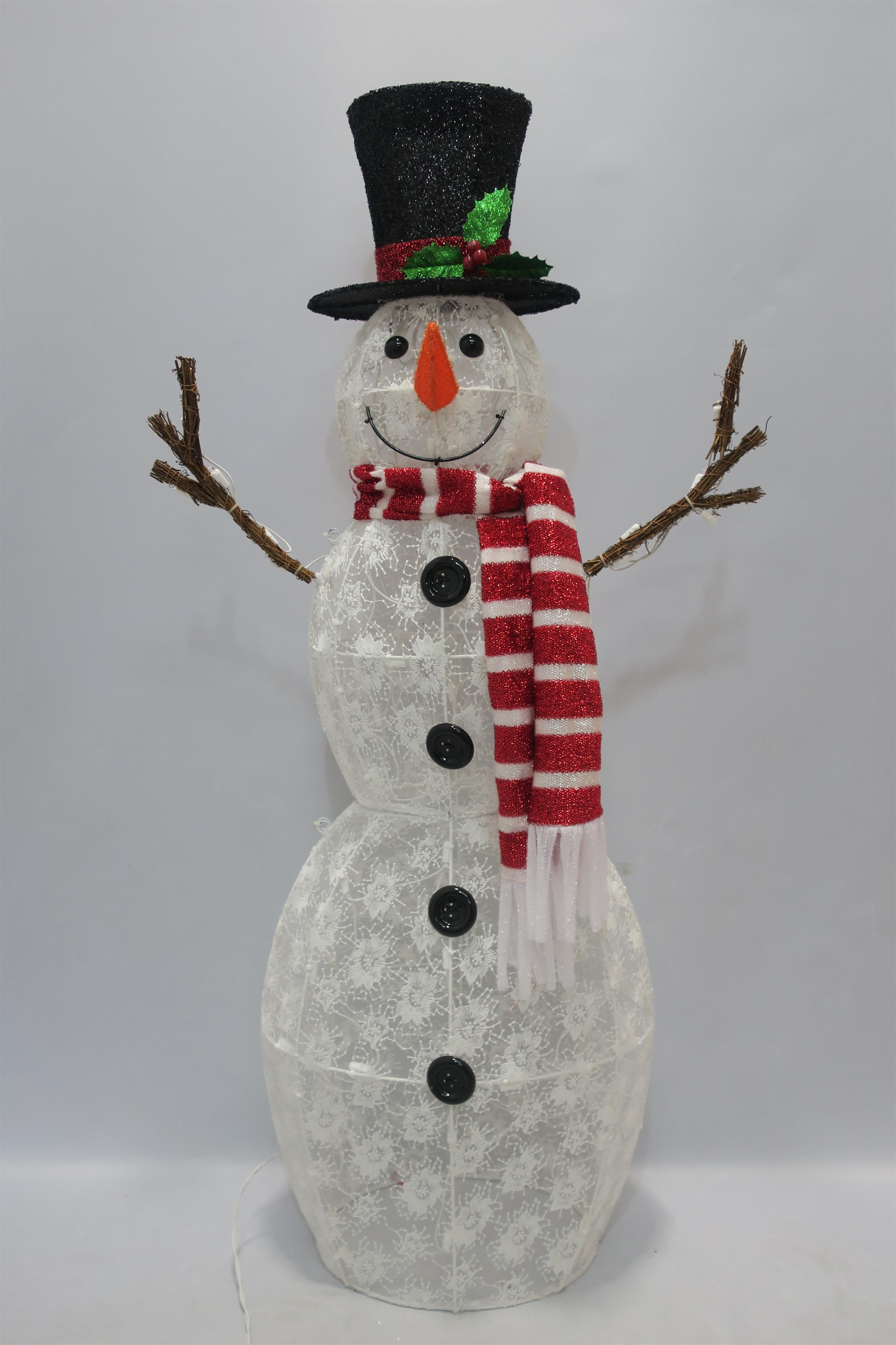 48-inch 120-Light Fabric Snowman Light