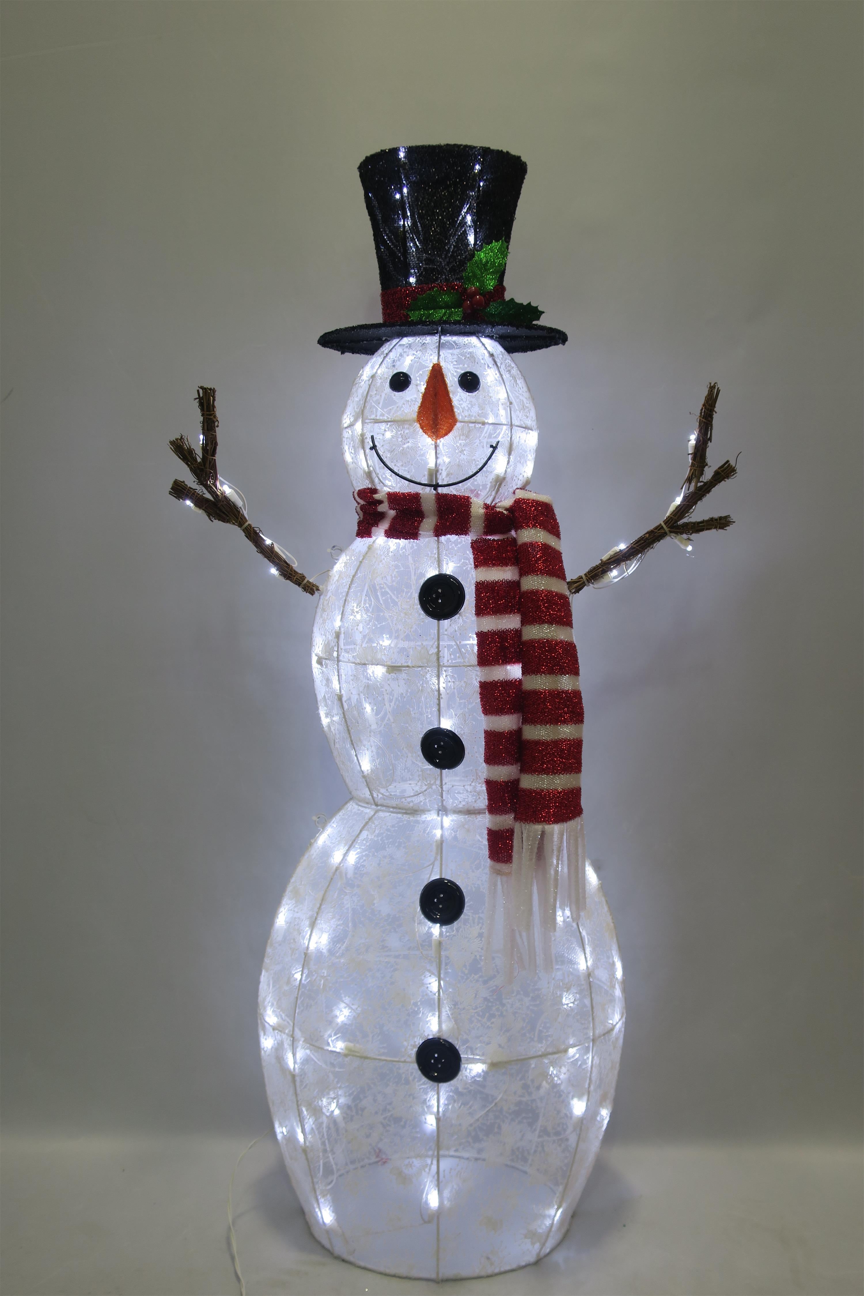 48-inch 120-Light Fabric Snowman Light