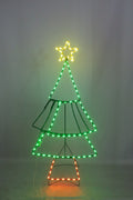 60-inch Animated Waving Christmas Tree Neon Light