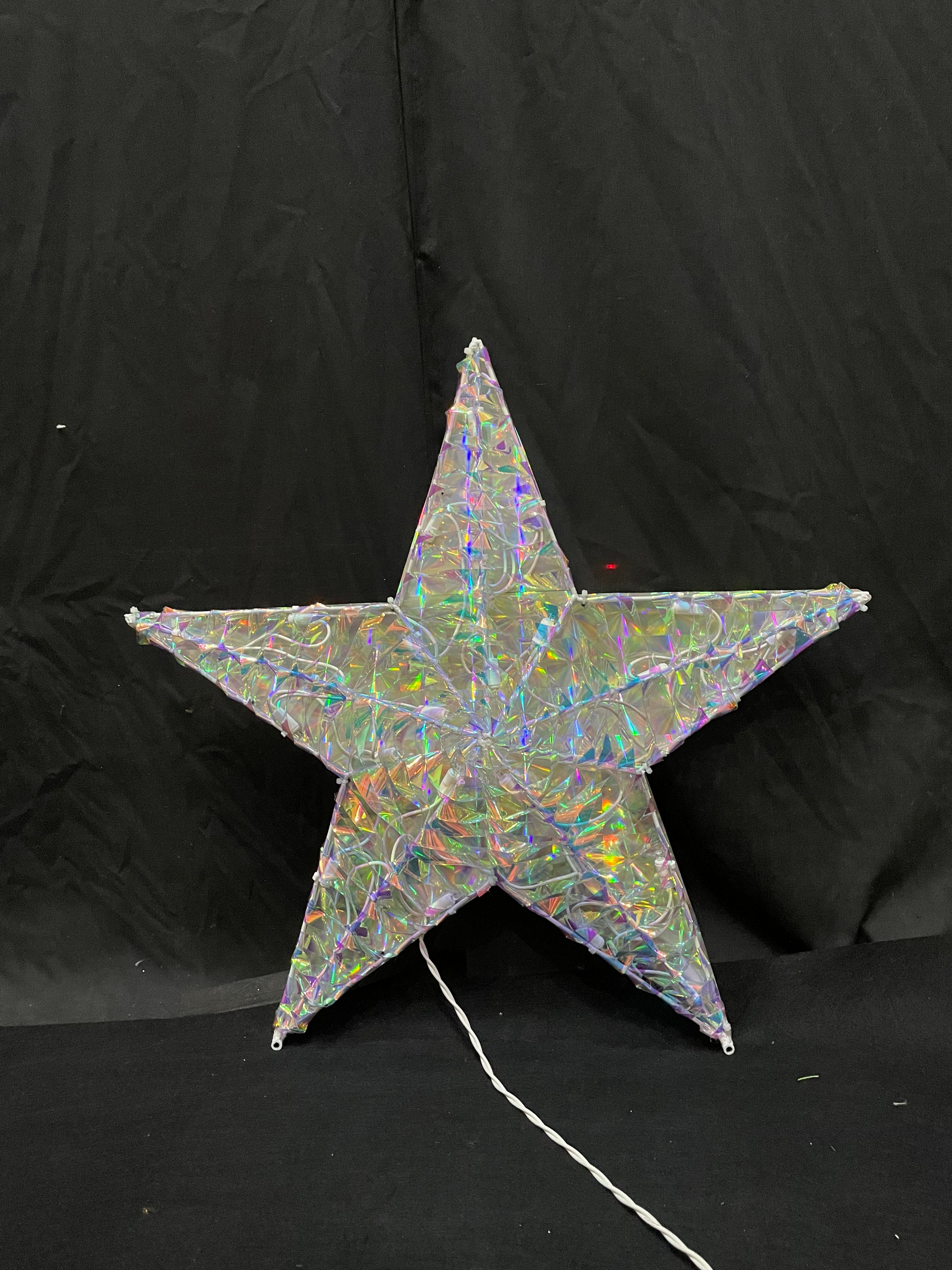 20-inch 35-light iridescent PVC strip star light