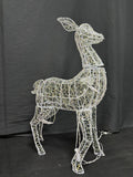 34" Electric Standing Deer with Twisted 幻彩 Strip, 200 LED Fairy Lights