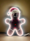LED Gingerbread Man Neon Sign – Christmas Decor Light