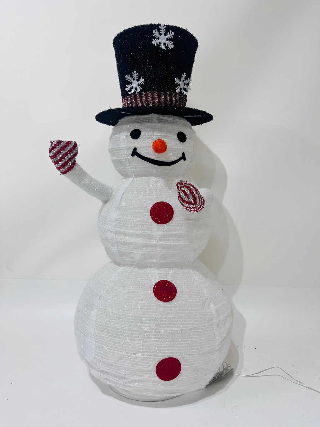 35-inch collapsible snowman light with 50 LEDs.