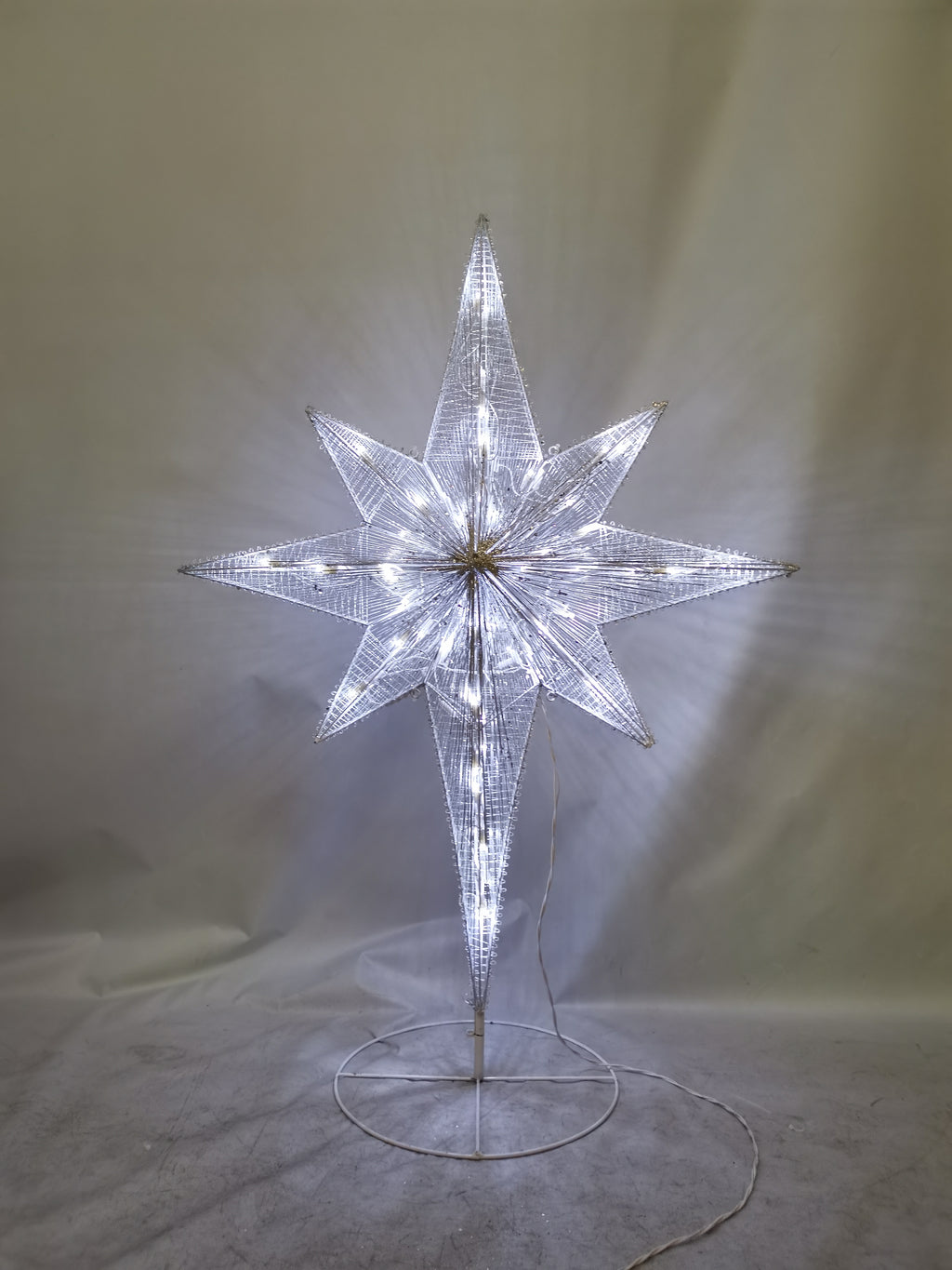 46-inch 70-light cotton-wrapped octagonal star light