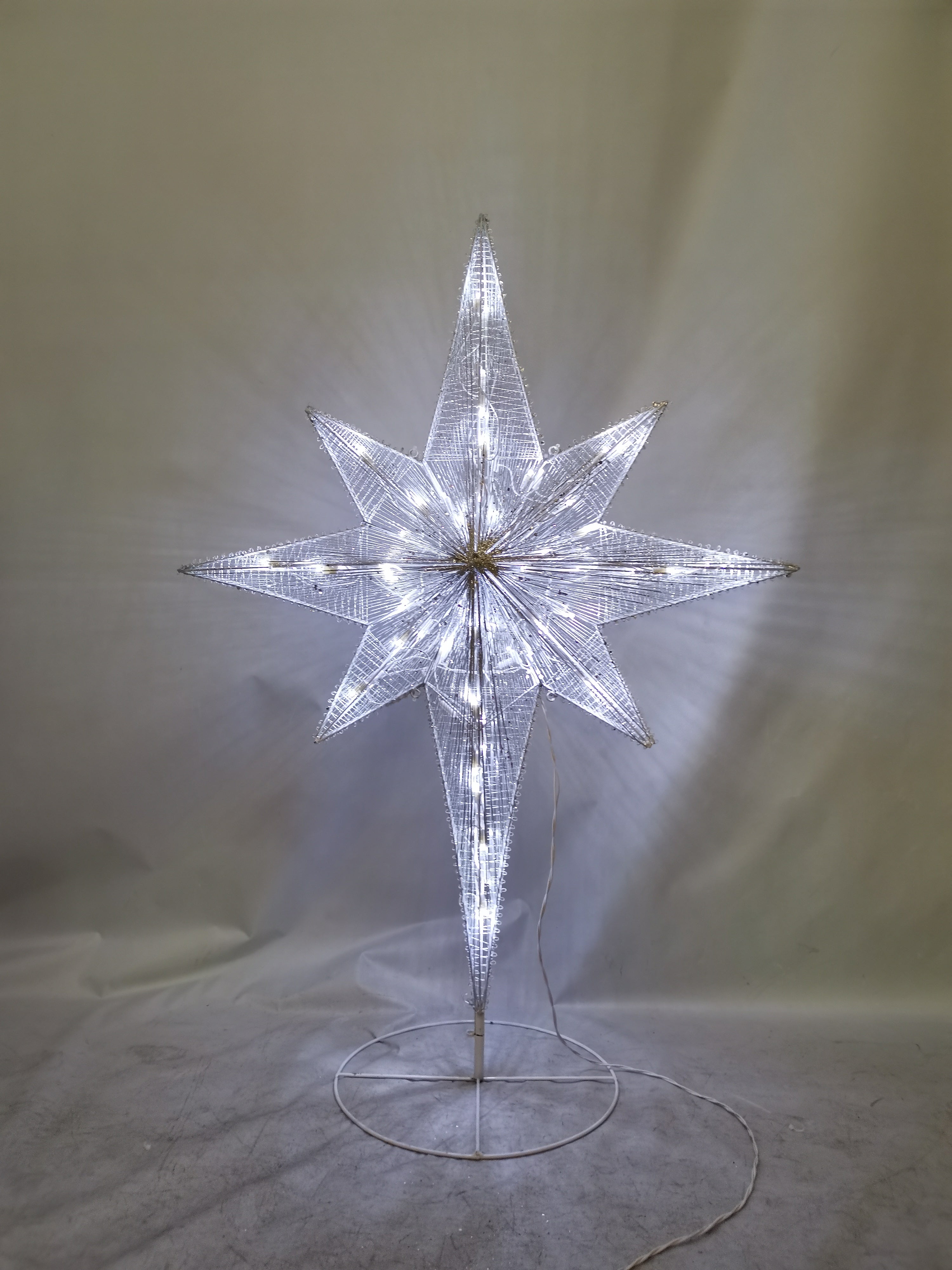46-inch 70-light cotton-wrapped octagonal star light