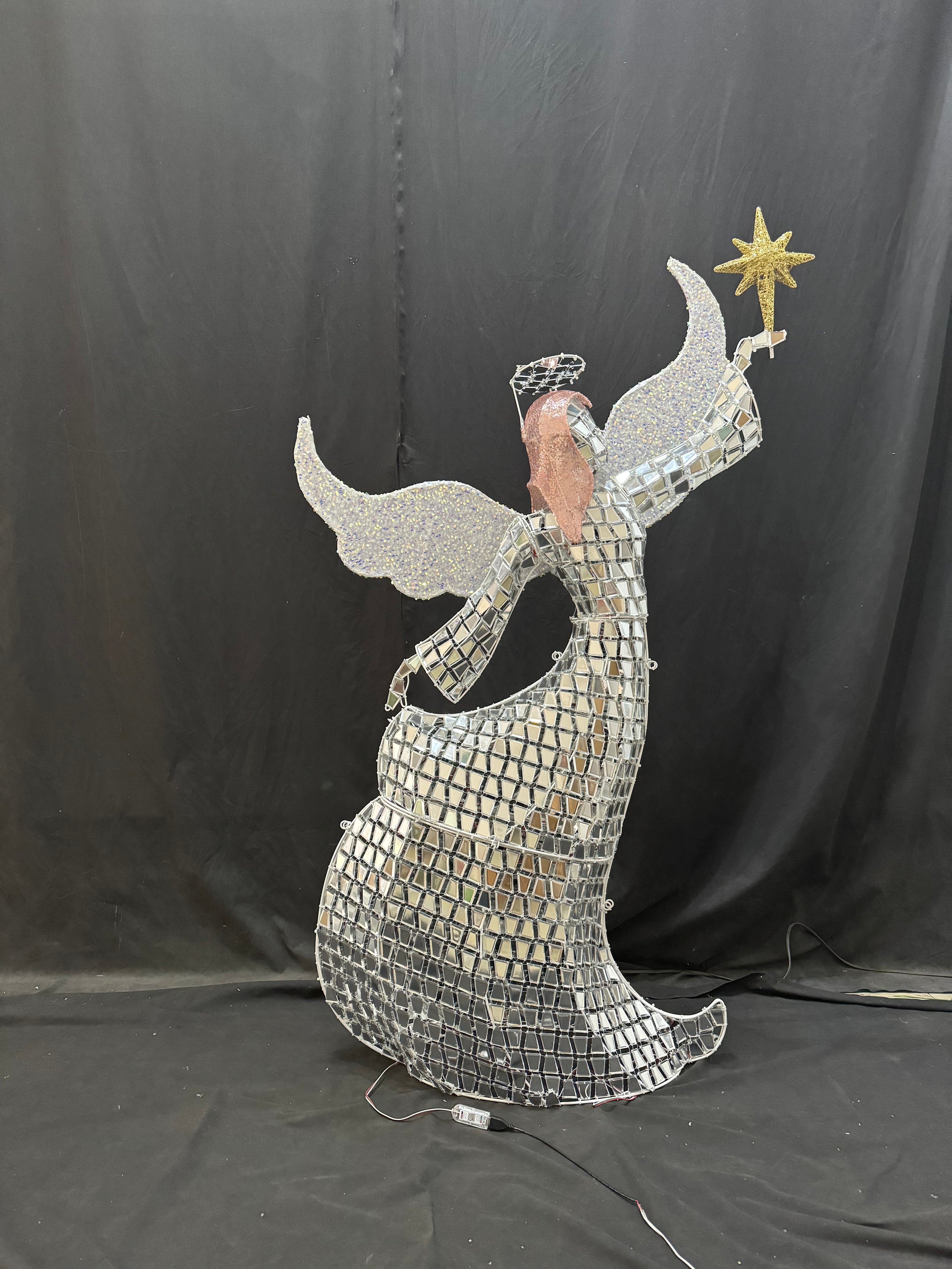 60-inch 274-light RGB fairy light patch angel decoration