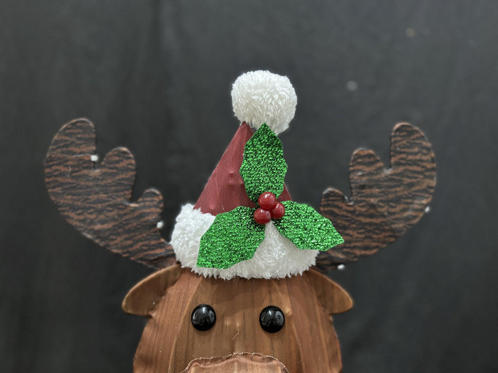 36-inch 60-light fabric stump reindeer light