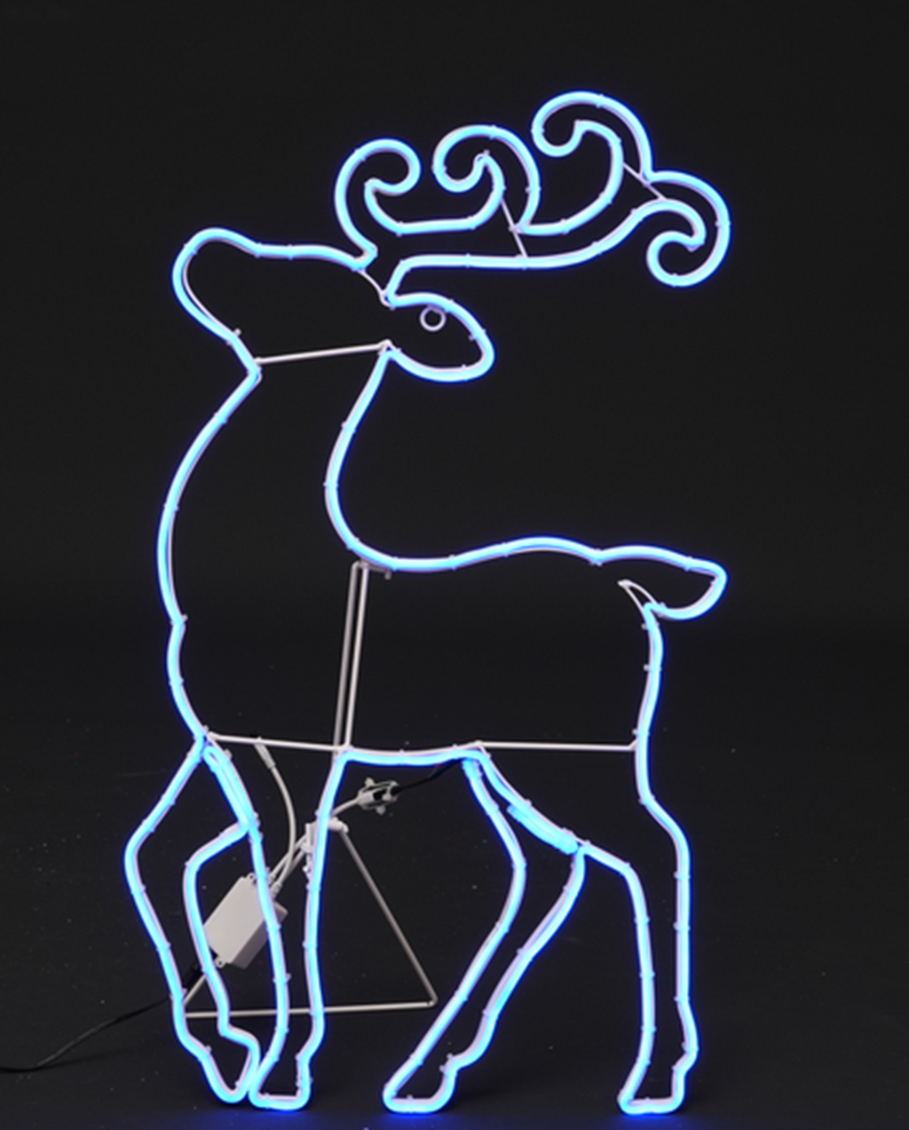 25-inch Standing Deer with Tube Light Straps