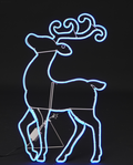25-inch Standing Deer with Tube Light Straps