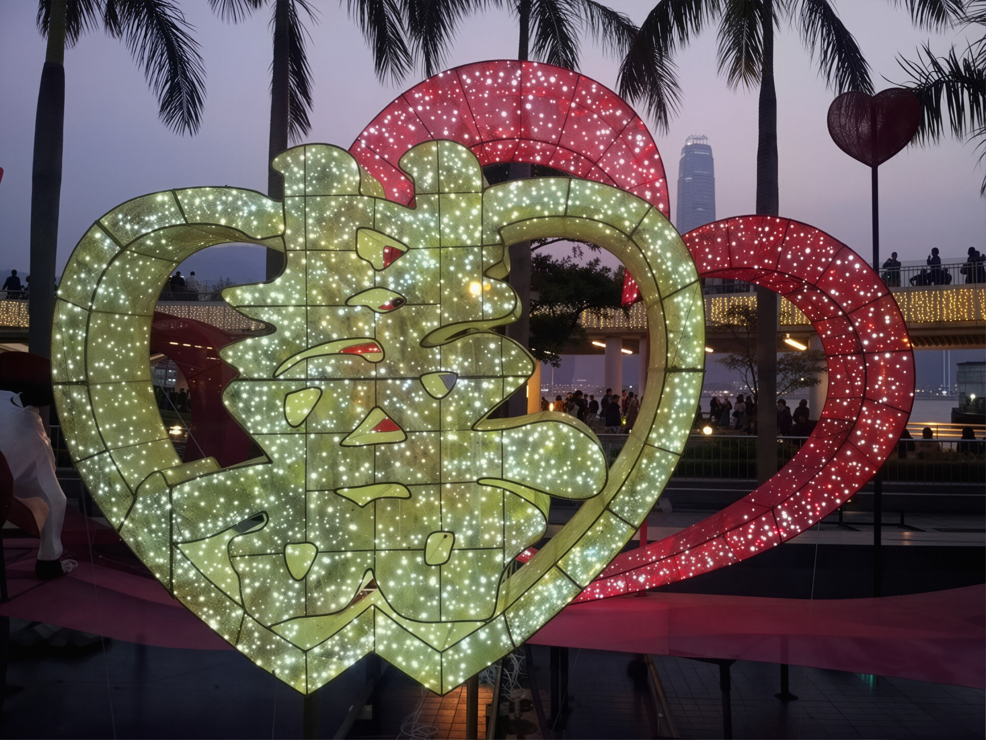 3D Pink LOVE Letter Light Sculpture