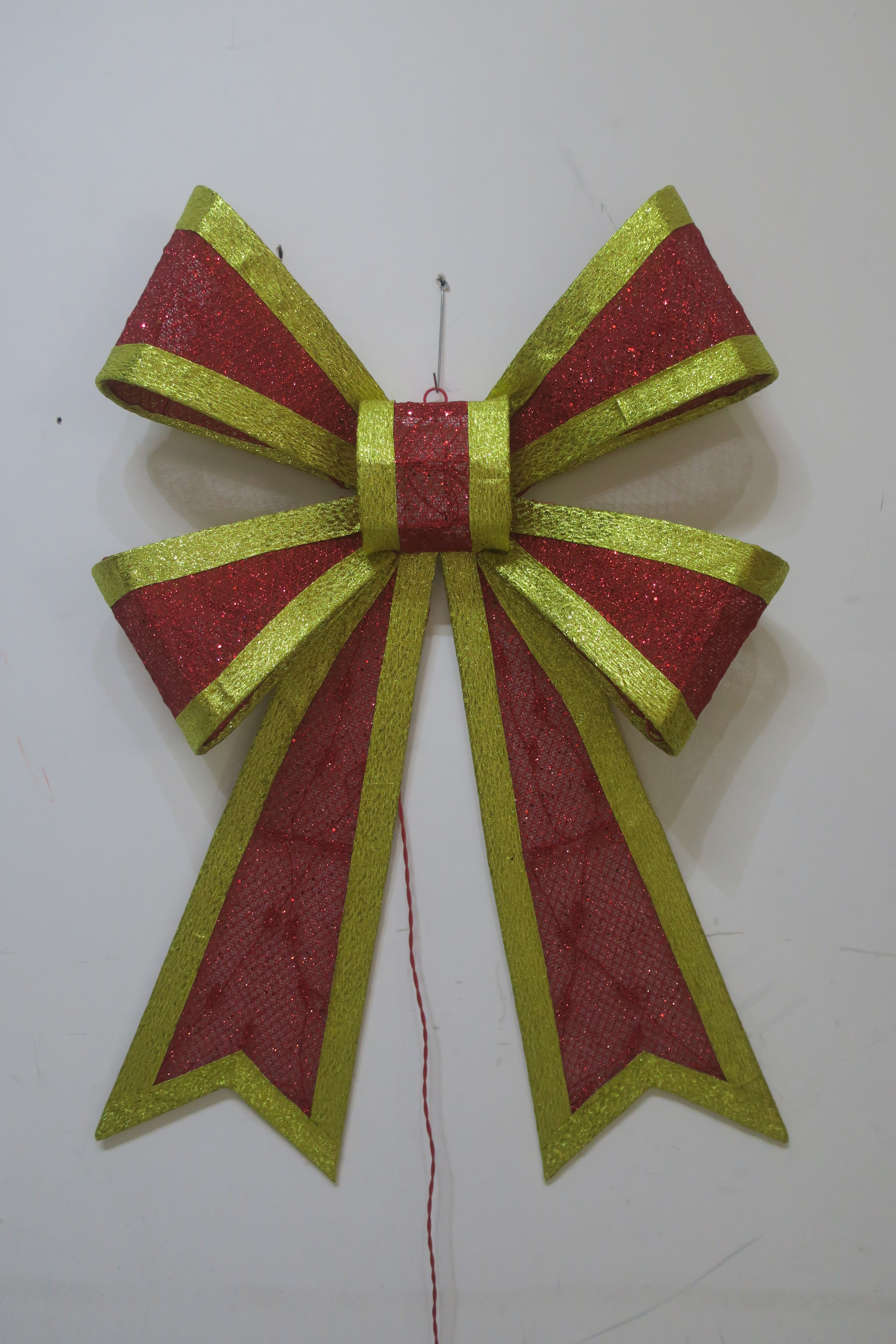 42" Light-Up Bow with 70 Red LED Lights