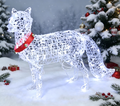 36-inch 70-light transparent tube-wrapped fox decoration
