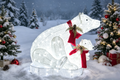 41-inch 200+60+70-light with 15 flash modes, chrysanthemum velvet mother and child bear decoration