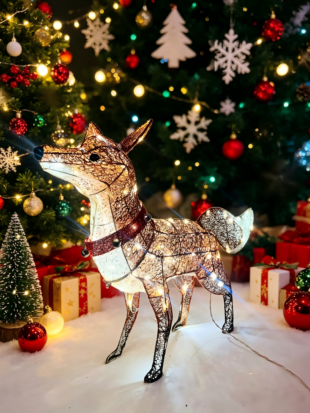 42-inch fabric fox light with 60 LEDs.