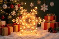 15.5-inch 43-Light Plastic Frame Snowflake Light.