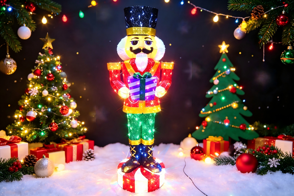 72-inch 160-Light Nutcracker Soldier Light.