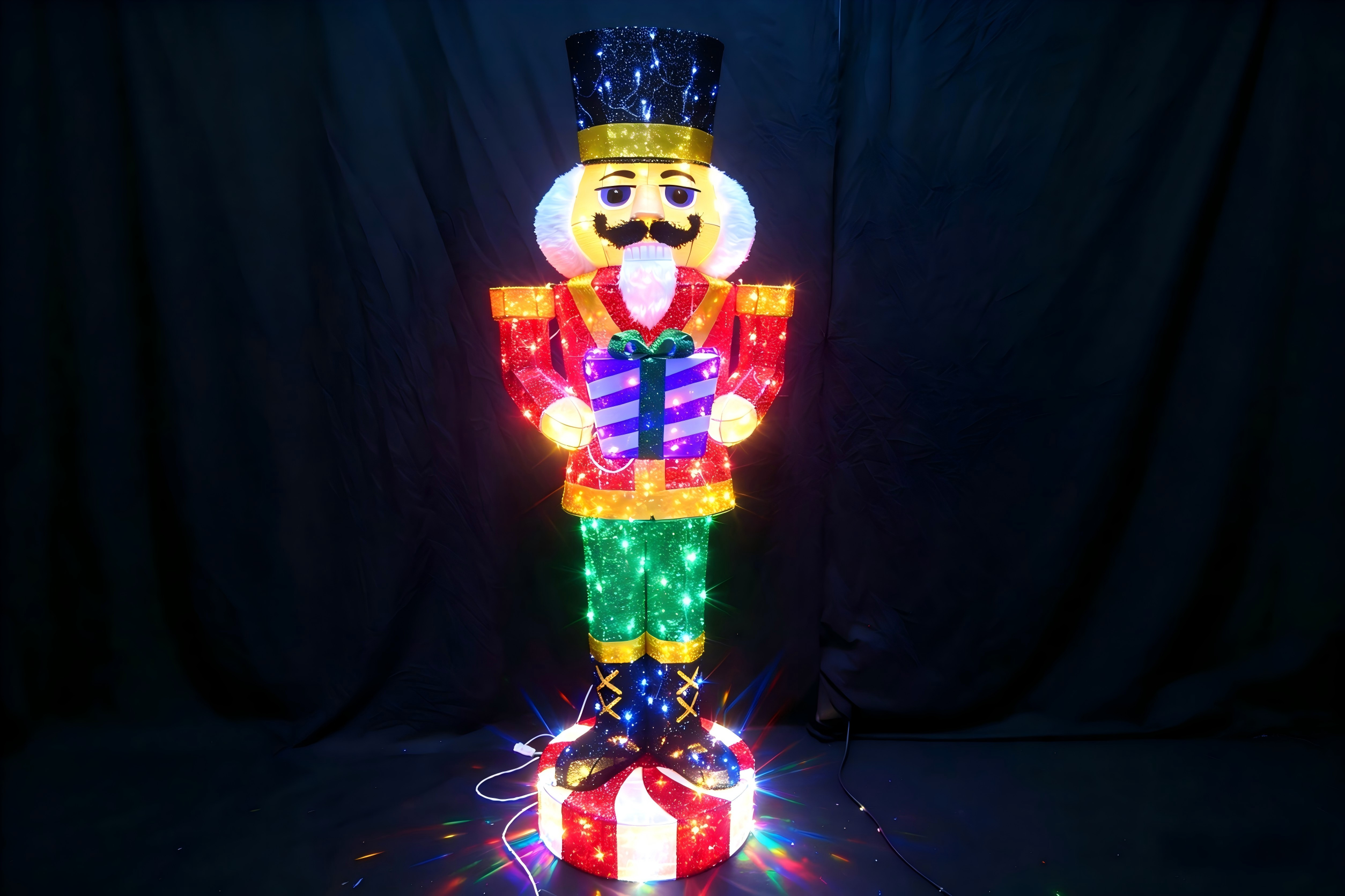 72-inch 160-Light Nutcracker Soldier Light.