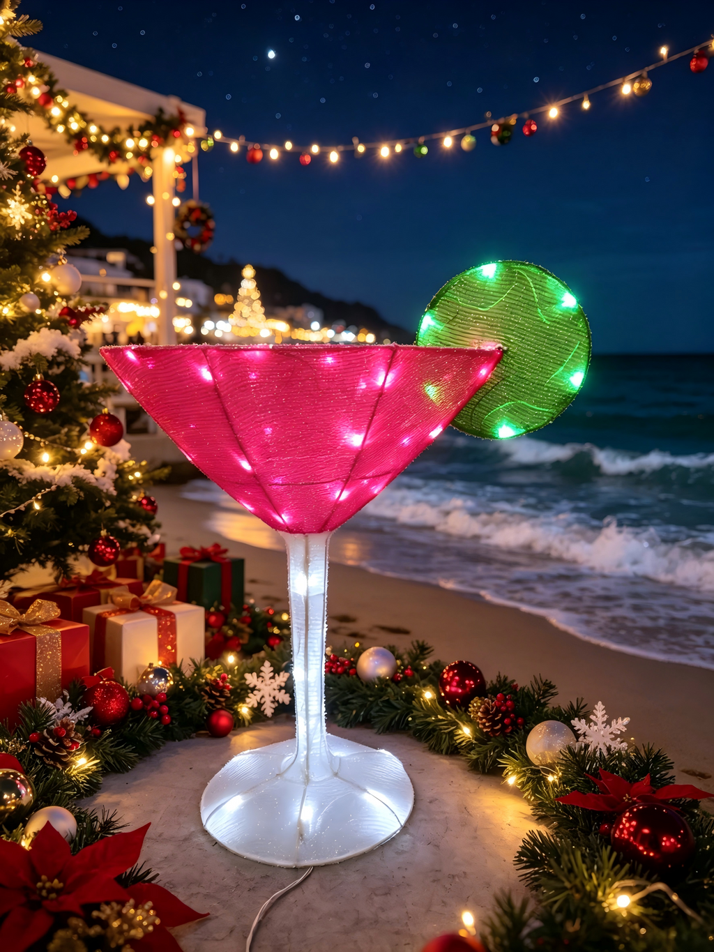 30-inch 50-light fabric mojito martini light