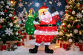 46-inch 105-light onion cloth backpack Santa decoration