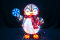 26-inch 80-Light Fabric Penguin Light.