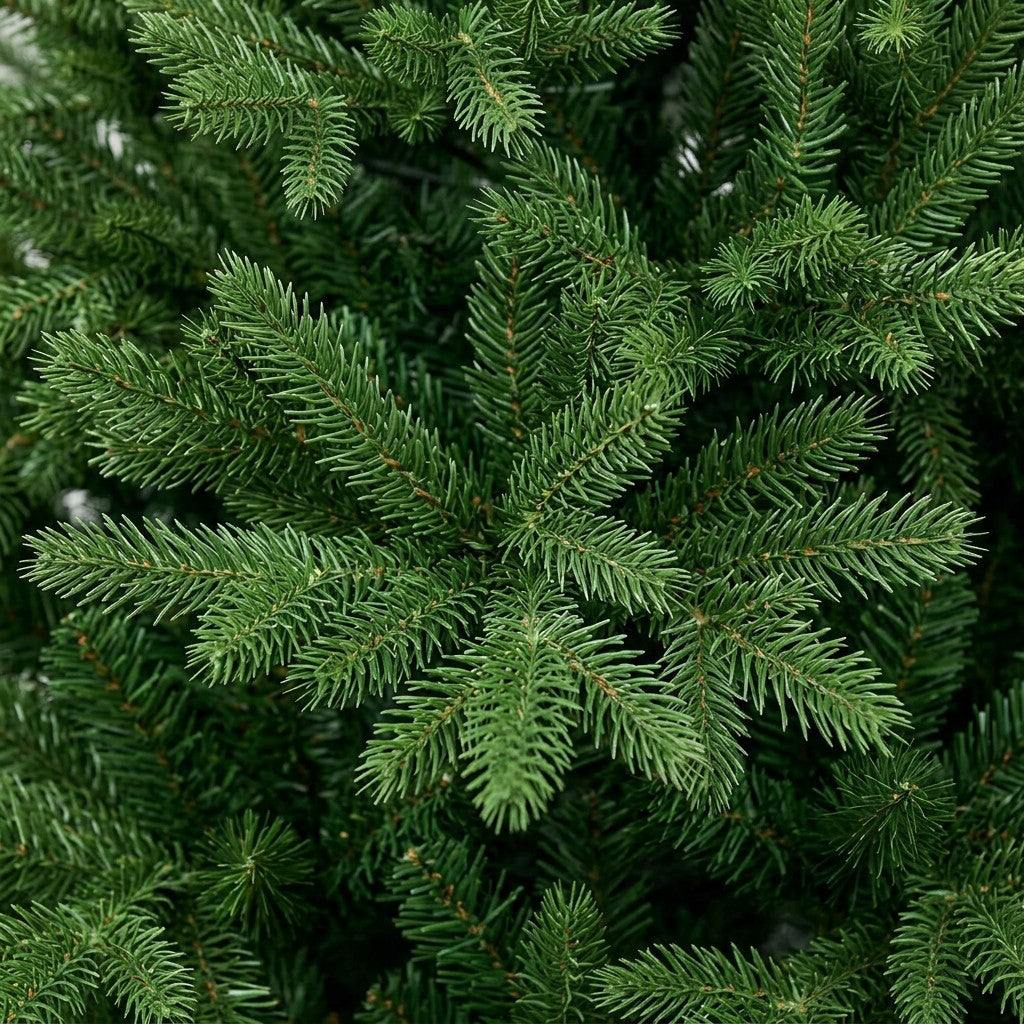 Factory Direct Realistic Green Spruce Artificial Christmas Tree Full Dense Branches Foldable Metal Base Holiday Decoration