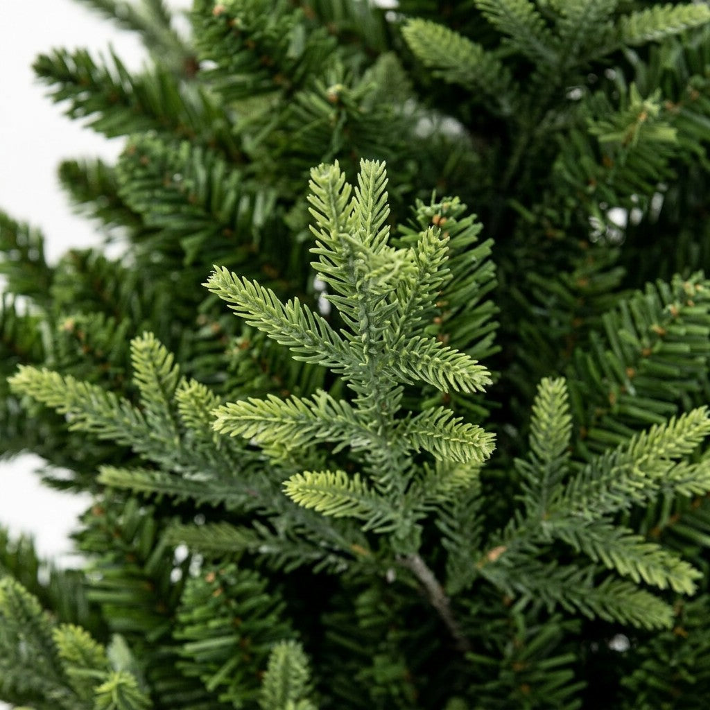 Wholesale High Density Artificial Fir Christmas Tree Unlit Undecorated PE PVC Mixed Needles Easy Assemble Metal Stand