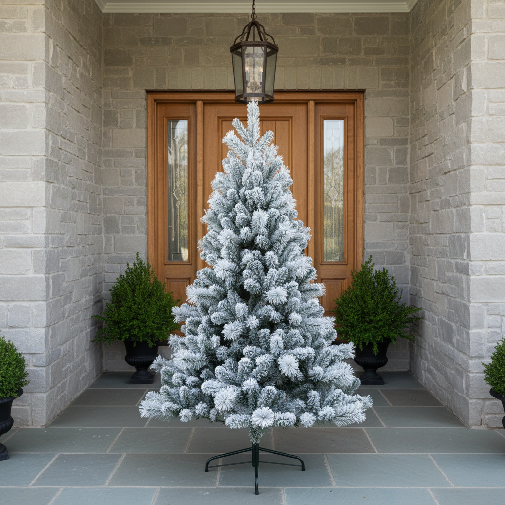 Flocked Snow Spray Christmas Tree