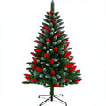 PVC Red Leaf Christmas Tree