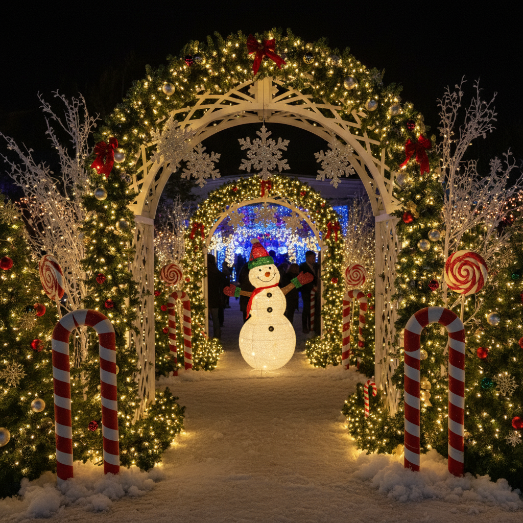 48" Retractable Snowman, Pre-Lit with 100 LED Lights