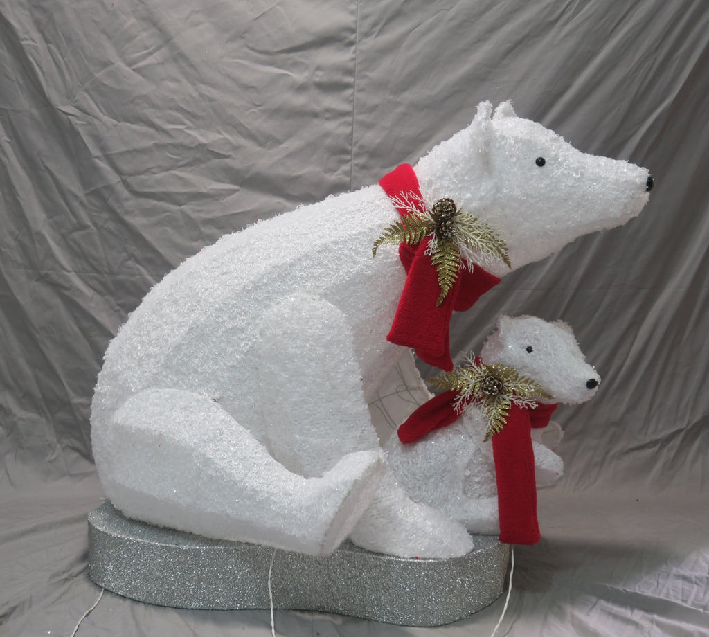 41-inch 200+60+70-light with 15 flash modes, chrysanthemum velvet mother and child bear decoration