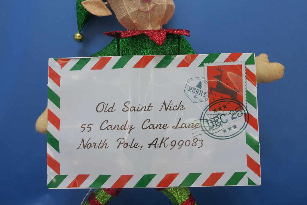 40-inch 70-light fabric elf with envelope