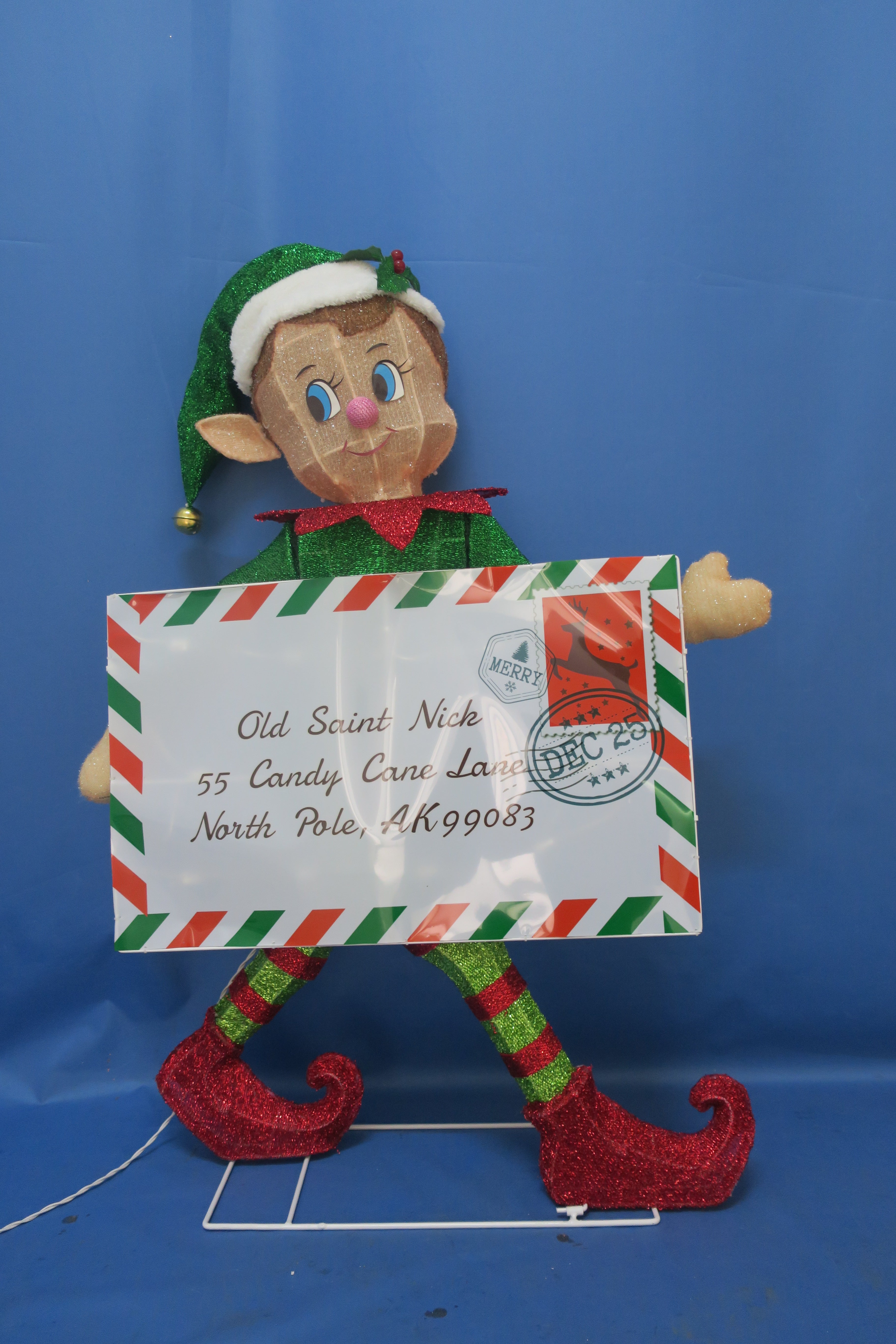 40-inch 70-light fabric elf with envelope