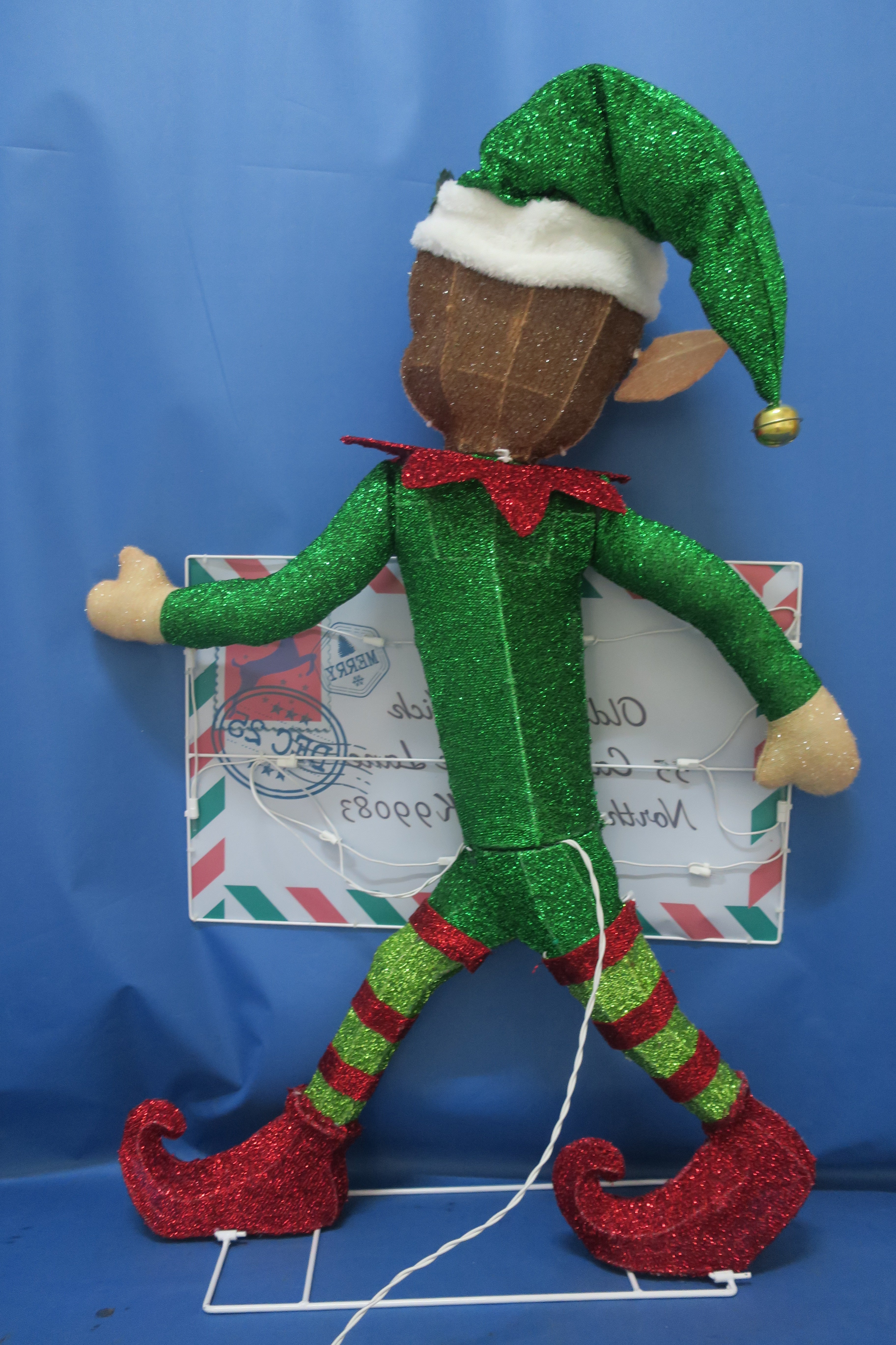 40-inch 70-light fabric elf with envelope