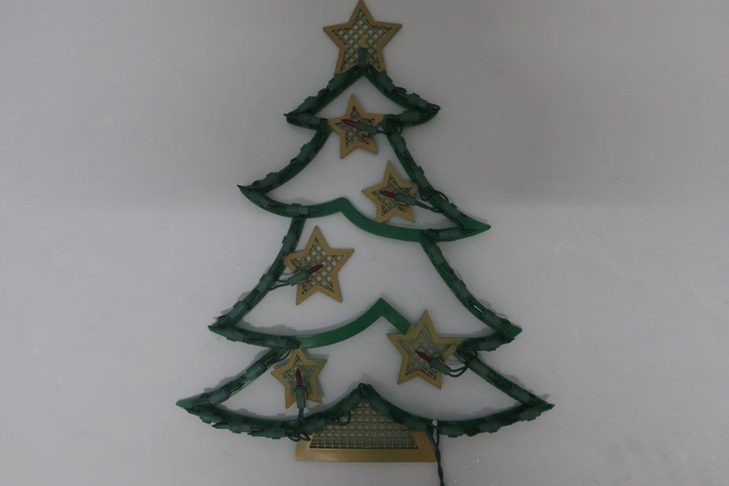 18-inch 43-light plastic frame Christmas tree decorative light.