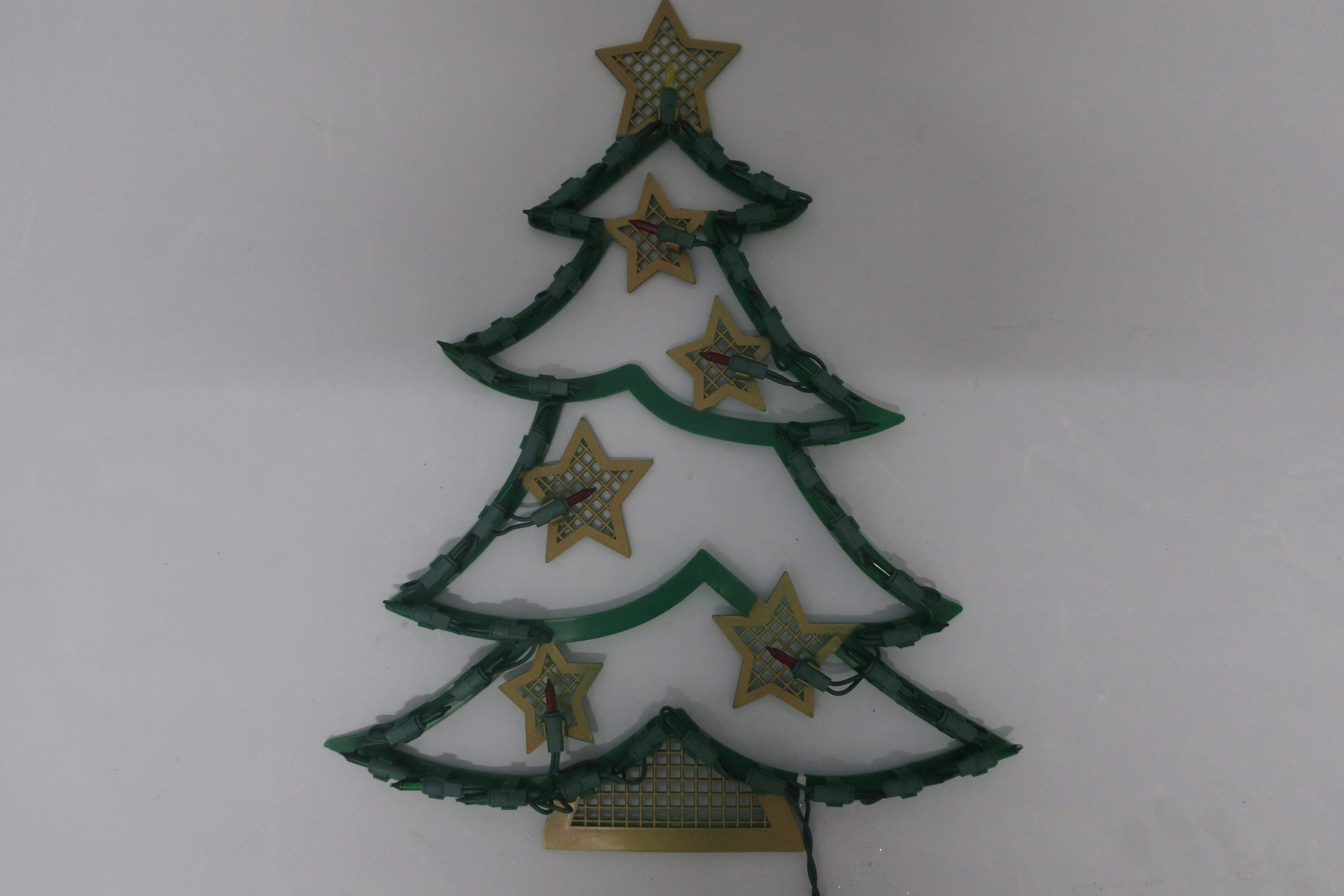 18-inch 43-light plastic frame Christmas tree decorative light.