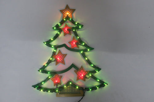 18-inch 43-light plastic frame Christmas tree decorative light.