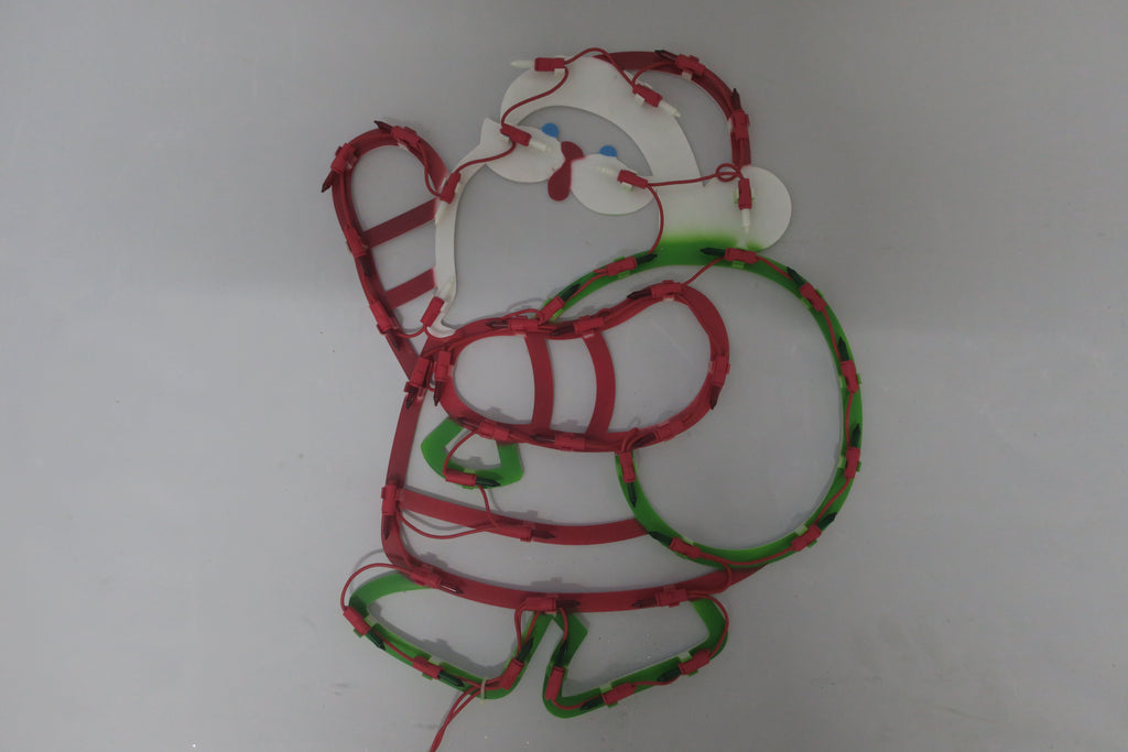 17.5-inch 43-light plastic frame Santa backpack light.