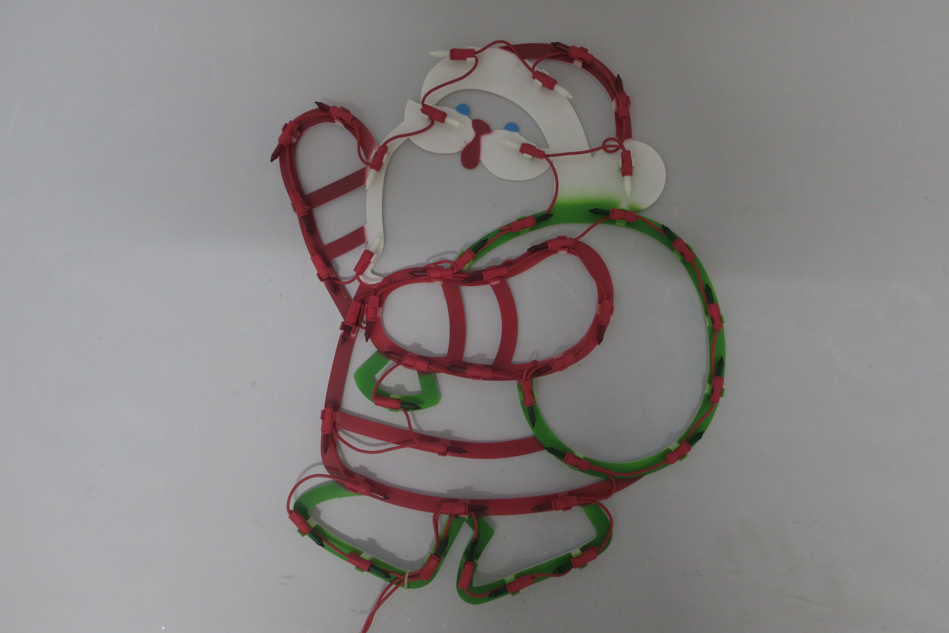17.5-inch 43-light plastic frame Santa backpack light.