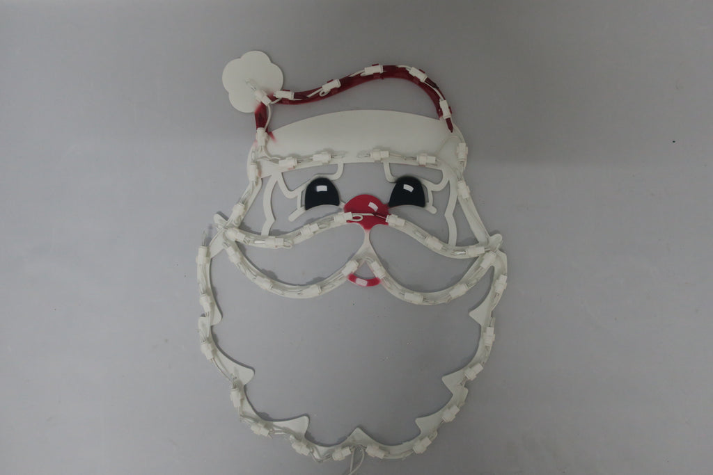 17-inch 43-light plastic frame Santa head decorative light.