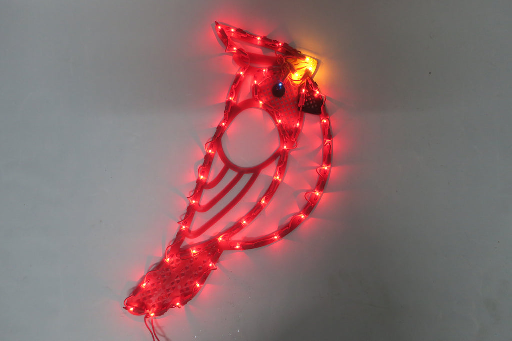 16.49-inch 43-Light Plastic Frame Red Cardinal Light