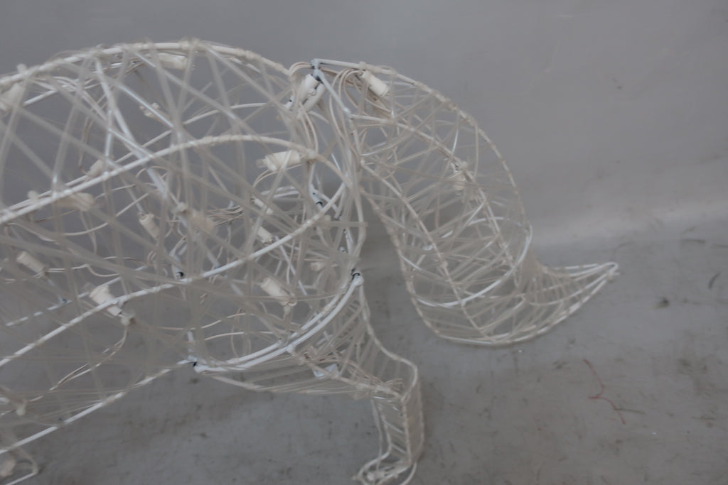 36-inch 70-light transparent tube-wrapped fox decoration