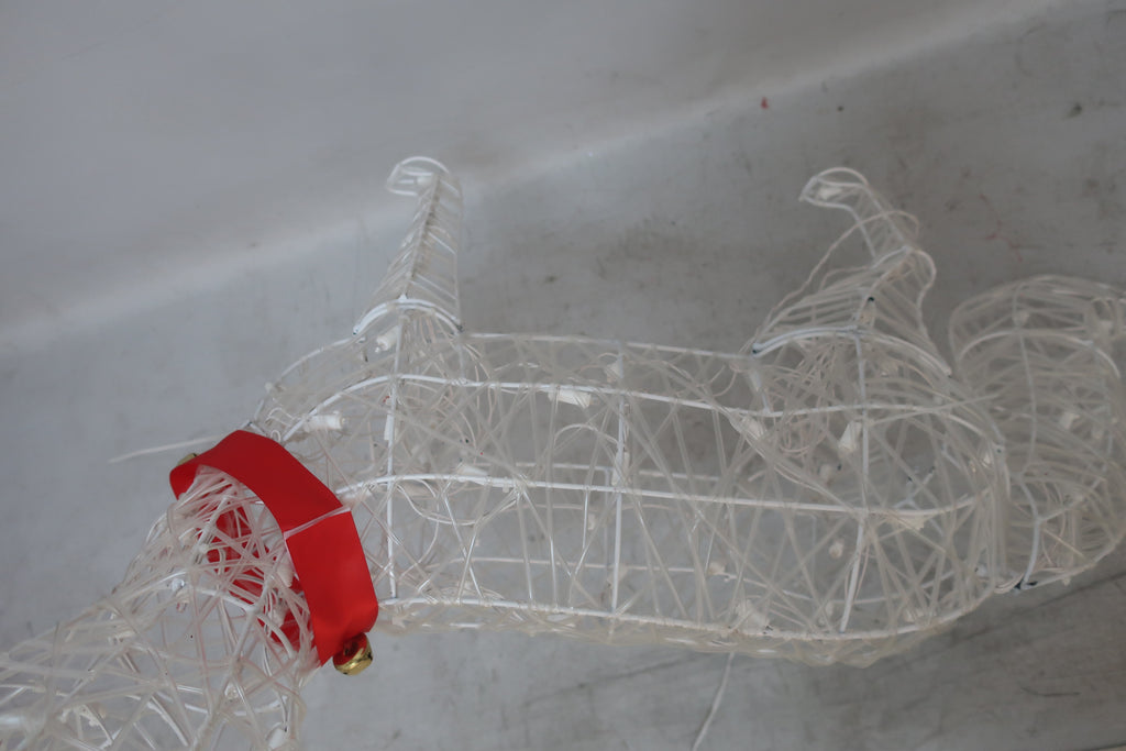 36-inch 70-light transparent tube-wrapped fox decoration
