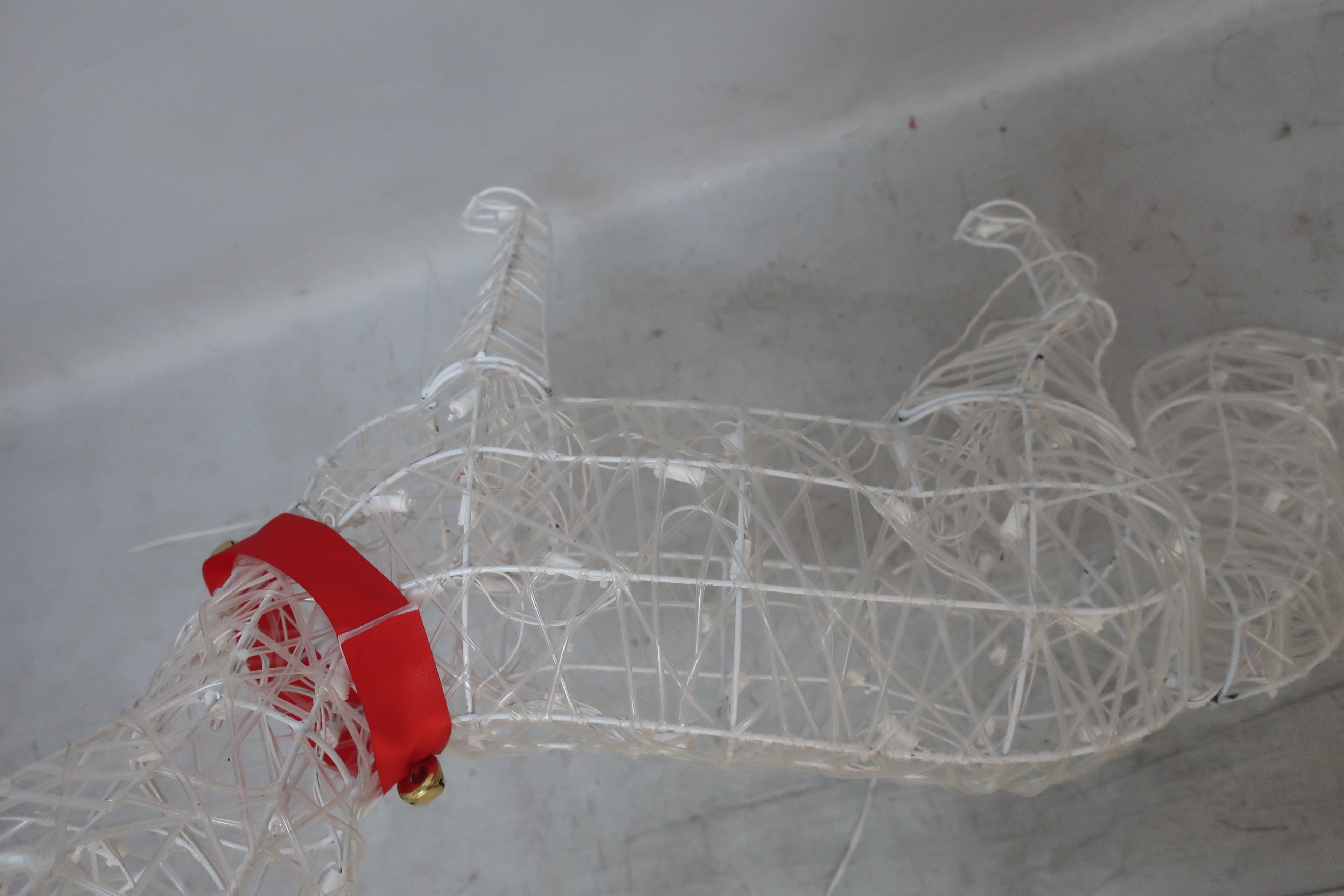 36-inch 70-light transparent tube-wrapped fox decoration