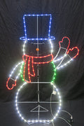 60-inch 210-Light Animated Waving Snowman Light