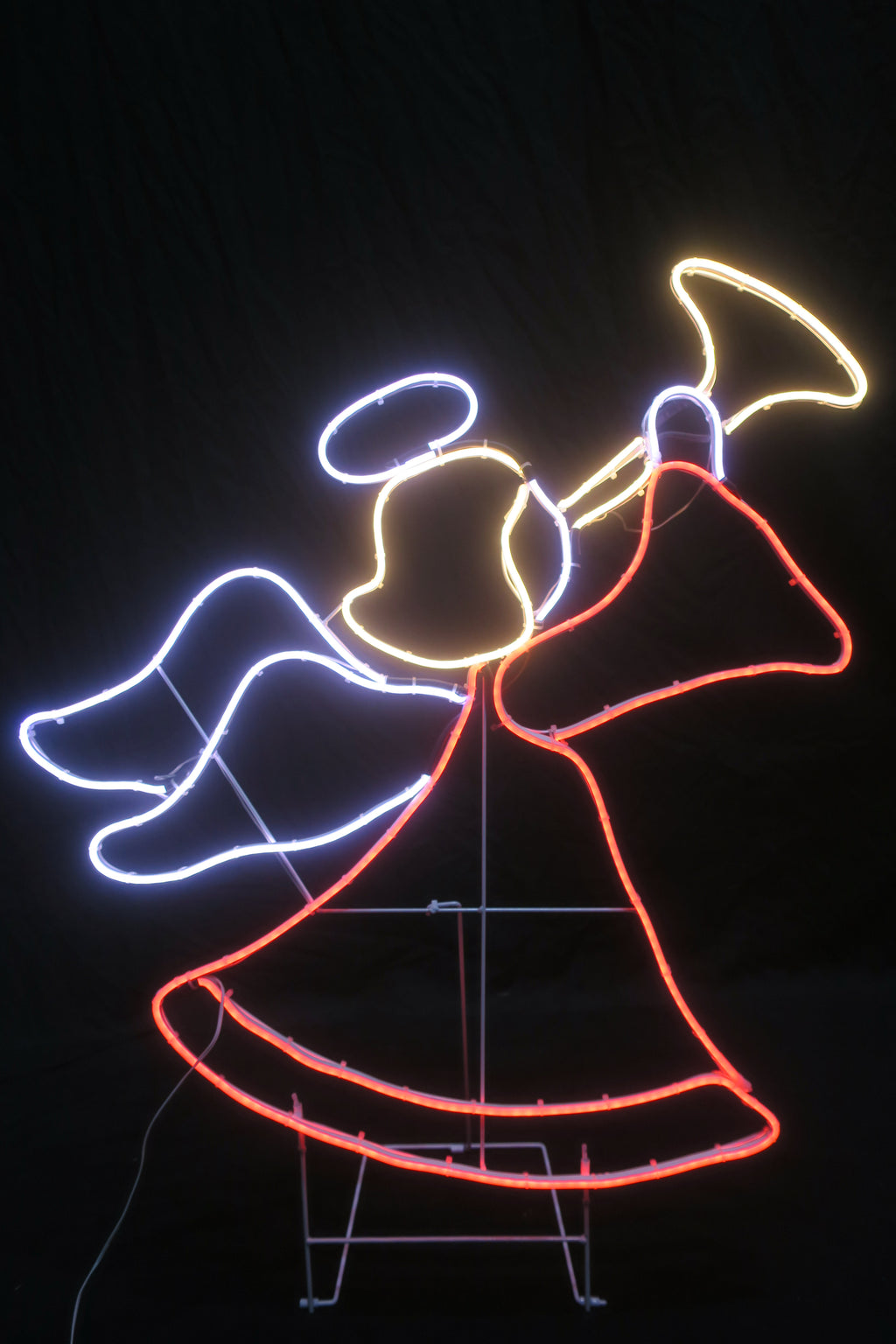 36-inch Angel with Trumpet Neon Tube Light