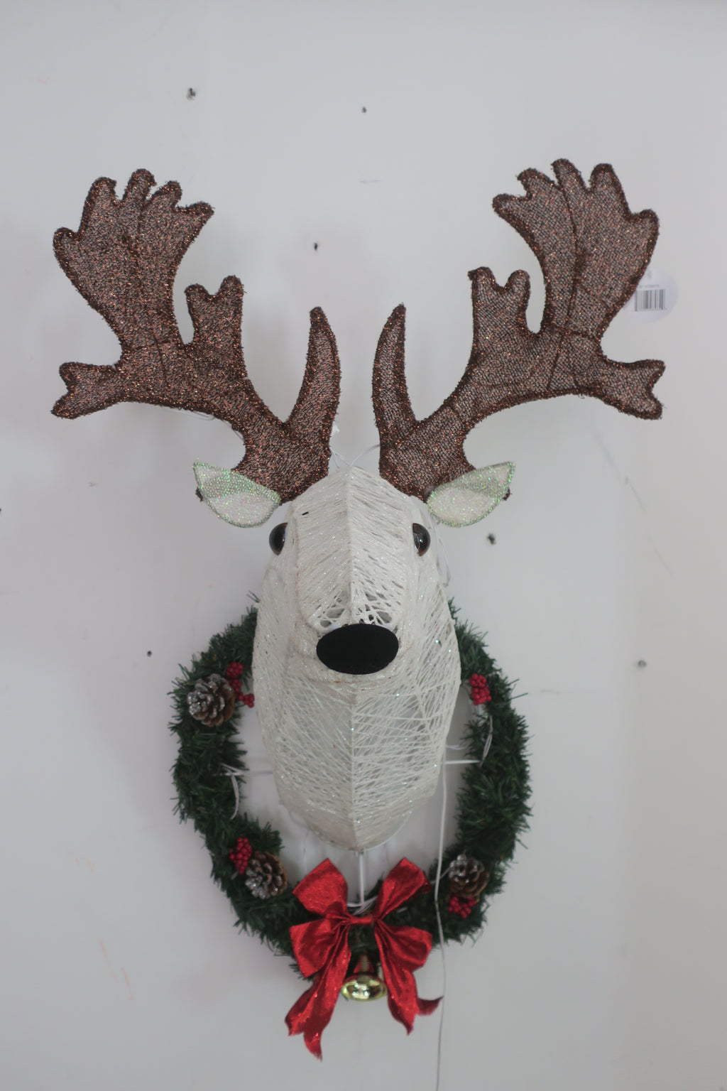 29-inch 70-Light Cotton-Wrapped Reindeer Head Light