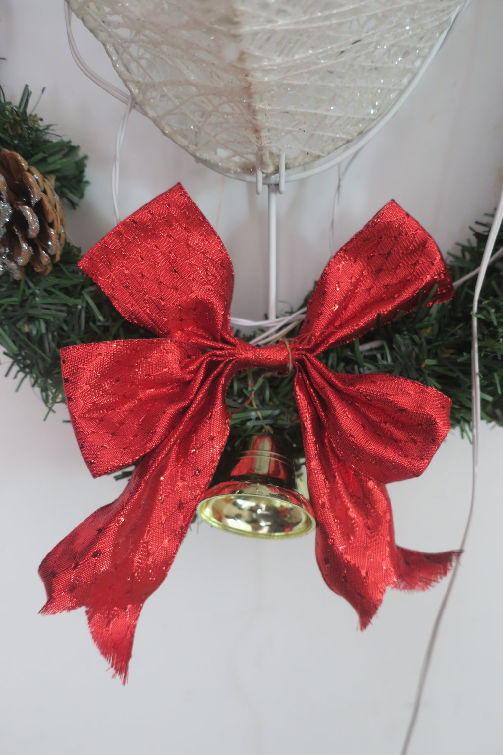 29-inch 70-Light Cotton-Wrapped Reindeer Head Light