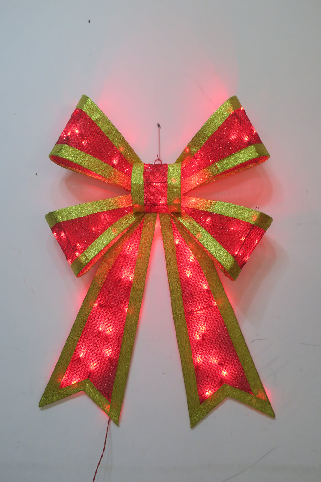 42" Light-Up Bow with 70 Red LED Lights