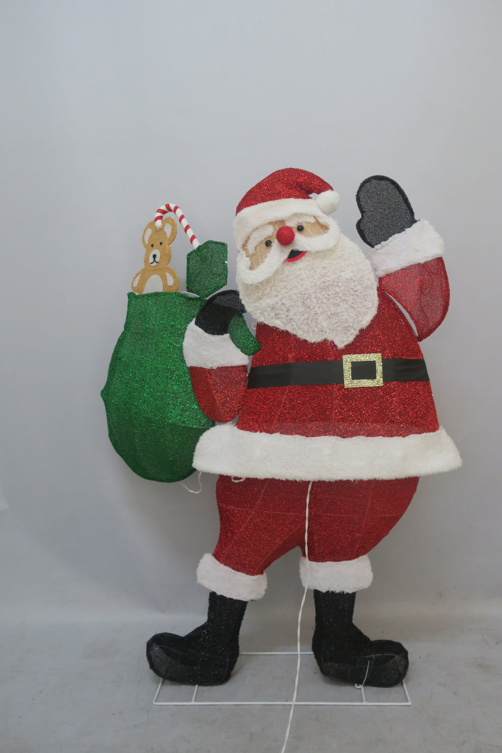 46-inch 105-light onion cloth backpack Santa decoration