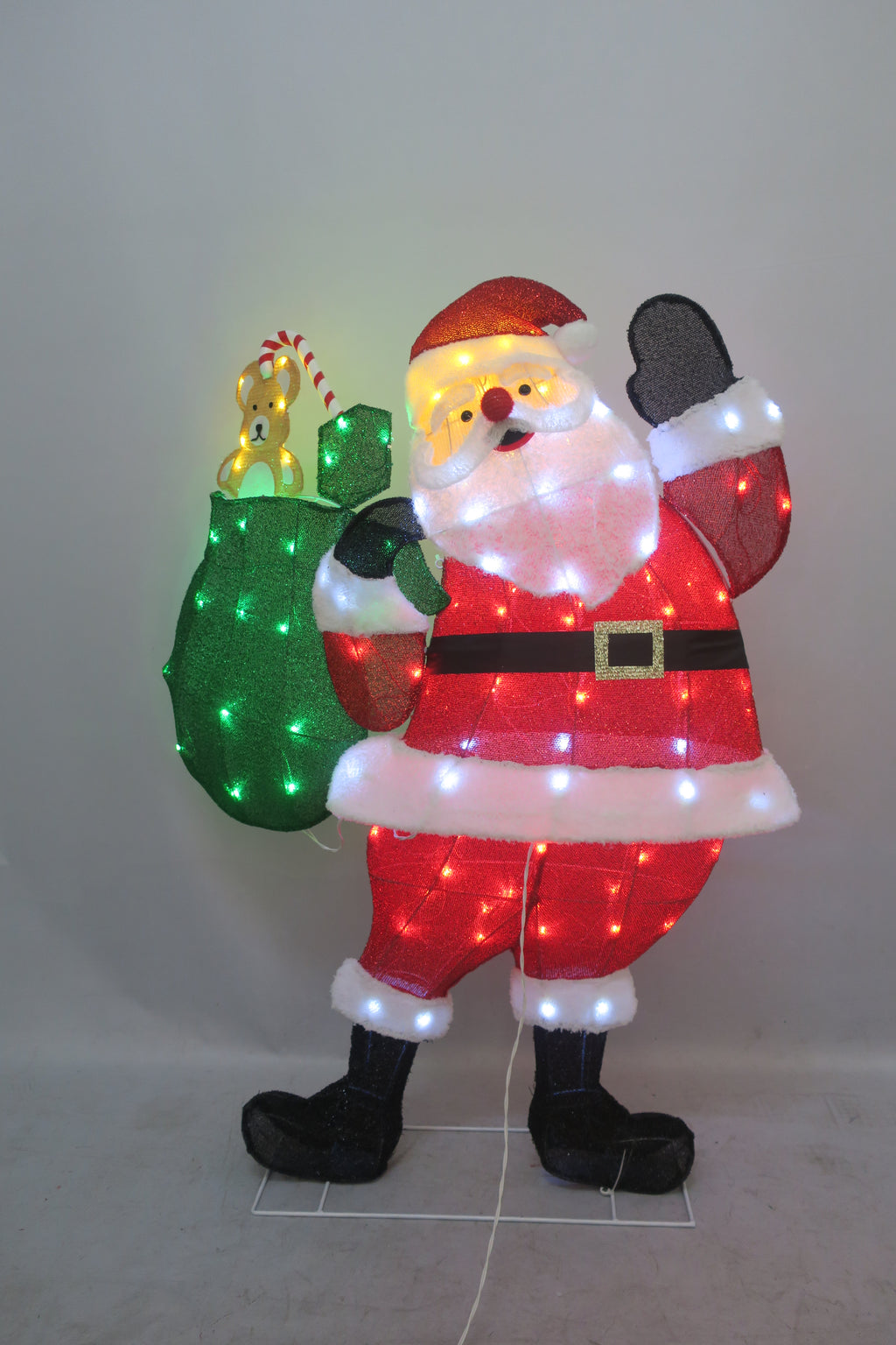 46-inch 105-light onion cloth backpack Santa decoration